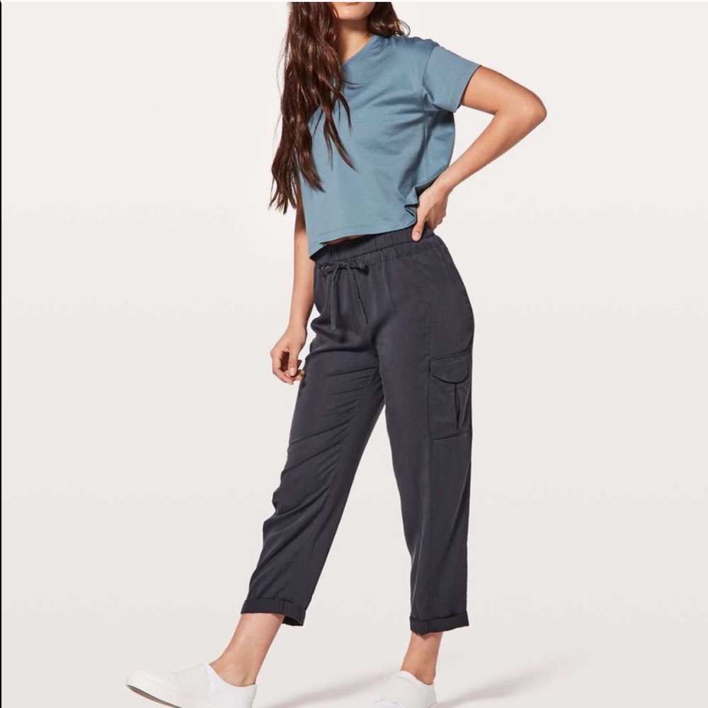 Lululemon move lightly blue tied pants